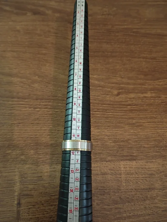 Two Tone Silver Gold Band Ring Size 11.75 Brushed Wedding Band Minimalist - Picture 6 of 6